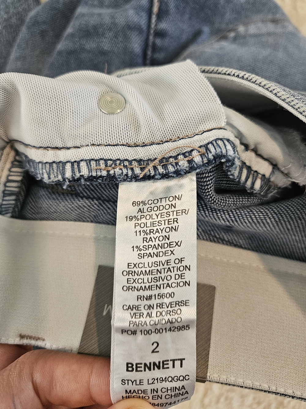 NWT Wit & Wisdom High Rise Women's Jeans Size 2 Denim Casual Streetwear - Picture 10 of 11